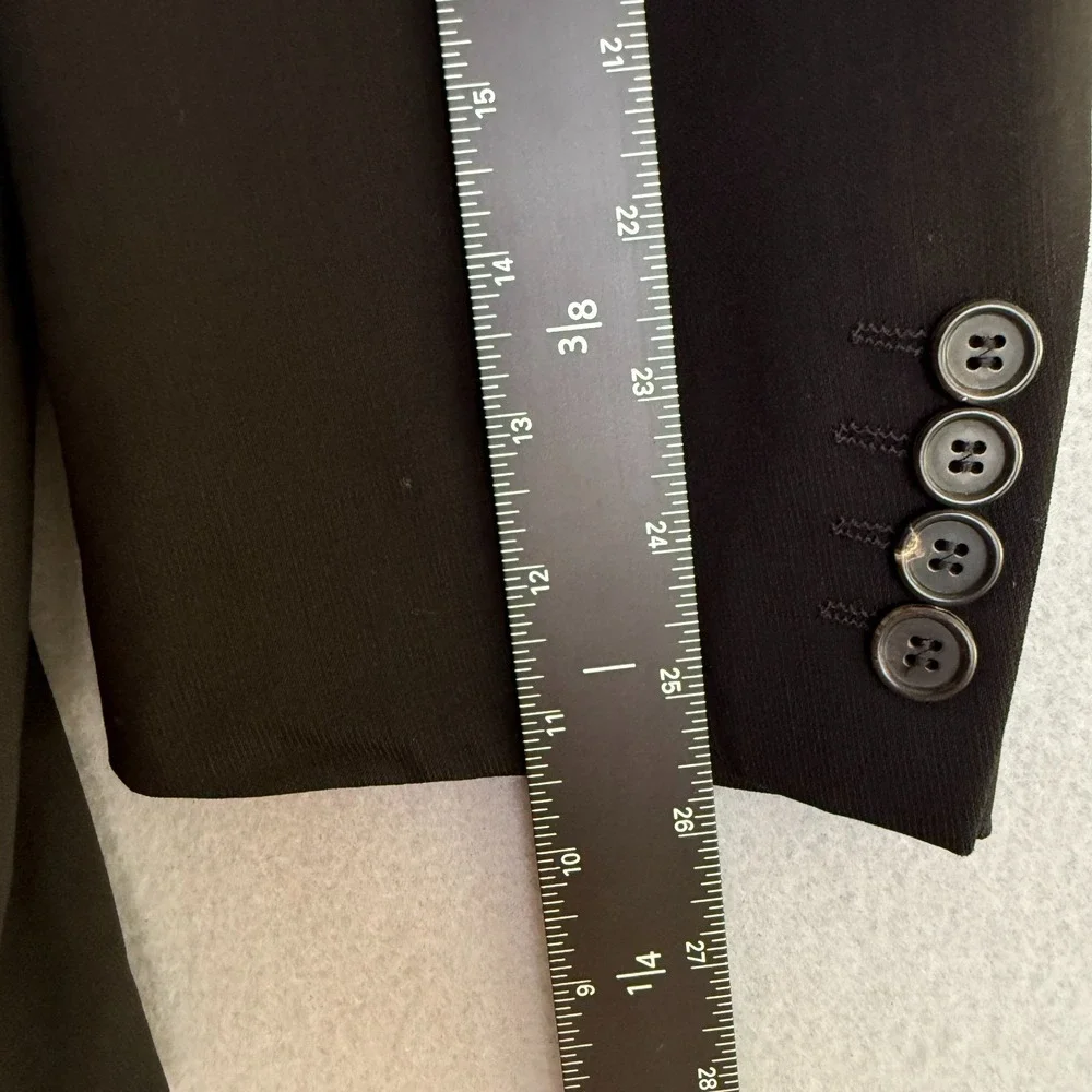 Hugo Boss Einstein Blazer 44L Black Wool Suit Jacket Made in‎ USA Classic 3Btn
